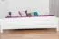 Doppelbett / Gästebett Kiefer massiv Vollholz weiß lackiert 79, inkl. Lattenrost - Abmessung 180 x 200 cm
