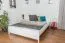 Doppelbett / Gästebett Kiefer massiv Vollholz weiß lackiert 79, inkl. Lattenrost - Abmessung 180 x 200 cm