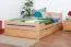 Holzbett 120 x 200 cm Buche massiv Natur mit Lattenrost