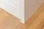 Schuhschrank Kiefer Vollholz massiv weiß lackiert Junco 212 - Abmessung 115 x 72 x 30 cm