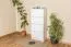 Schuhschrank Kiefer Vollholz massiv weiß lackiert Junco 210 - Abmessung 150 x 72 x 30 cm