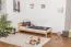 Einzelbett Kiefer Vollholz massiv natur A5, inkl. Lattenrost - Abmessung 90 x 200 cm