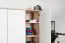 Kinderzimmer - Drehtürenschrank / Kleiderschrank Benjamin 14, Farbe: Buche / Weiß - 198 x 126 x 56 cm (H x B x T)
