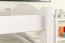 Stockbett für Erwachsene "Easy Premium Line" K18/n, Kopfteil mit Löchern, Buche Vollholz massiv Weiß - 90 x 200 cm, (L x B) teilbar