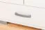 Garderobenschrank schmal, Farbe: Weiß - 209 x 50 x 37 cm (H x B x T)