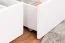 Stockbett für Erwachsene "Easy Premium Line" K21/n inkl. 2 Schubladen und 2 Abdeckblenden, Kopf- und Fußteil gerundet, Buche Vollholz massiv Weiß - 90 x 200 cm (B x L), teilbar