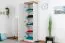 Drehtürenschrank / Kleiderschrank Badile 11, Farbe: Kiefer Weiß / Braun - 187 x 57 x 39 cm (H x B x T)