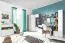 Jugendzimmer - Kommode Lede 11, Farbe: Grau / Eiche / Weiß - Abmessungen: 90 x 85 x 40 cm (H x B x T)