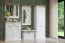 Garderobe Lotofaga 01, Farbe: Weiß / Walnuss - 115 x 65 x 13 cm (H x B x T)