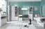 Jugendzimmer - Regal Lede 07, Farbe: Grau / Weiß - Abmessungen: 190 x 45 x 40 cm (H x B x T)