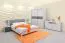 Kommode Camprodon 16, Farbe: Eiche Weiß - 80 x 150 x 40 cm (H x B x T)