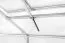 Gewächshaus Endivie XL15, HKP 6 mm, Grundfläche: 14,5 m² - Abmessungen: 500 x 290 cm (L x B)