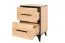 Nachtkommode Altels 22, Farbe: Riviera Eiche / Dunkelbraun - Abmessungen: 68 x 47 x 40 cm (H x B x T)