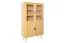 Vitrine Kiefer massiv natur Aurornis 26 - Abmessungen: 166 x 96 x 40 cm (H x B x T)