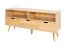 TV-Unterschrank Eiche massiv natur Aurornis 58 - Abmessungen: 64 x 142 x 40 cm (H x B x T)