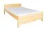 Kinderbett / Jugendbett Kiefer massiv Vollholz natur 80, inkl. Lattenrost - Abmessung 120 x 200 cm