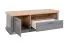 TV-Unterschrank Lotofaga 06, Farbe: Grau / Walnuss - 52 x 151 x 54 cm (H x B x T)