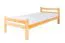 Klassisches Kinderbett, Jugendbett "Easy Premium Line" K33, Buche Vollholz massiv Natur, Liegefläche: 90 x 200 cm, inkl. praktischem Rollrost