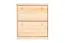Schuhschrank 005 Kiefer massiv Vollholz natur - Abmessung 80 x 72 x 29 cm (H x B x T)
