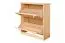 Schuhschrank 005 Kiefer massiv Vollholz natur - Abmessung 80 x 72 x 29 cm (H x B x T)