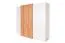 Drehtürenschrank / Kleiderschrank Gremda 05, Farbe: Eiche / Weiß - 202 x 230 x 52 cm (H x B x T)