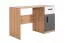 Jugendzimmer - Schreibtisch Sallingsund 08, Farbe: Eiche / Weiß / Anthrazit - Abmessungen: 76 x 120 x 51 cm (H x B x T), mit 1 Tür, 1 Schublade und 2 Fächern