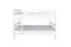 Etagenbett / Stockbett SET mit Matratzen K24/2 | 140 x 200 cm | inkl. Bonell Federkern | Kopf- und Fußteil gerade | Buche massiv weiß lackiert | teilbar