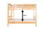 Etagenbett / Stockbett 90 x 200 cm "Easy Premium Line" K17/n, Höhe 174 cm, Buche Massivholz Natur lackiert, teilbar, großer Abstand zwischen den Betten