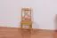 Stuhl Kiefer massiv Vollholz Erlefarben Junco 246 - Abmessungen: 94 x 42,5 x 43 cm (H x B x T)