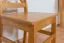 Stuhl Kiefer massiv Vollholz Erlefarben Junco 246 - Abmessungen: 94 x 42,5 x 43 cm (H x B x T)