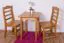 Tisch Kiefer massiv Vollholz Erlefarben Junco 233A (eckig) - 60 x 60 cm (B x T)