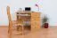 Schreibtisch Kiefer massiv Vollholz Erlefarben Junco 191 - Abmessungen: 75 x 100 x 55 cm (H x B x T)