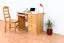 Schreibtisch Kiefer massiv Vollholz Erlefarben Junco 191 - Abmessungen: 75 x 100 x 55 cm (H x B x T)