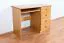 Schreibtisch Kiefer massiv Vollholz Erlefarben Junco 191 - Abmessungen: 75 x 100 x 55 cm (H x B x T)