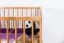 Gitterbett / Kinderbett Kiefer massiv Vollholz Erlefarben 103, inkl. Lattenrost - 60 x 120 cm (B x L) 