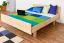 Jugendbett Buche massiv Vollholz natur 116, inkl. Lattenrost - 160 x 200 cm (B x L)