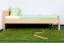Kinderbett / Jugendbett Buche massiv Vollholz natur 113C, inkl. Lattenrost - 100 x 200 cm (B x L)