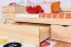 Jugendbett / Funktionsbett Kiefer massiv Vollholz natur 94, inkl. Lattenrost - 200 x 90 cm (L x B)