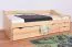 Jugendbett / Funktionsbett Kiefer massiv Vollholz natur 94, inkl. Lattenrost - 200 x 90 cm (L x B)
