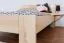 Kinderbett / Jugendbett Buche massiv Vollholz natur 110, inkl. Lattenrost - 140 x 200 cm (B x L)