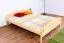Doppelbett / Gästebett Kiefer massiv Vollholz natur 87, inkl. Lattenrost - 160 x 200 cm (B x L)