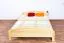 Doppelbett / Gästebett Kiefer massiv Vollholz natur 87, inkl. Lattenrost - 160 x 200 cm (B x L)
