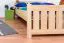 Doppelbett / Gästebett Kiefer massiv Vollholz natur 65, inkl. Lattenrost - 180 x 200 cm (B x L)