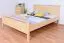 Bett Kiefer 160 x 200 cm Natur
