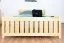 Kinderbett / Jugendbett Kiefer massiv Vollholz natur 65, inkl. Lattenrost - 140 x 200 cm (B x L)