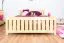 Kinderbett / Jugendbett Kiefer massiv Vollholz natur 65, inkl. Lattenrost - 140 x 200 cm (B x L)