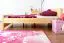 Kinderbett / Jugendbett Kiefer massiv Vollholz natur 65, inkl. Lattenrost - 140 x 200 cm (B x L)