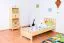 Kinderbett / Jugendbett Kiefer massiv Vollholz natur 68, inkl. Lattenrost - 80 x 200 cm (B x L)