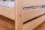 Kinderbett / Jugendbett Buche massiv Vollholz natur 118, inkl. Lattenrost - 90 x 200 cm (b x L)