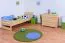 Kinderbett / Jugendbett Kiefer massiv Vollholz natur 72, inkl. Lattenrost - 80 x 200 cm (B x L)